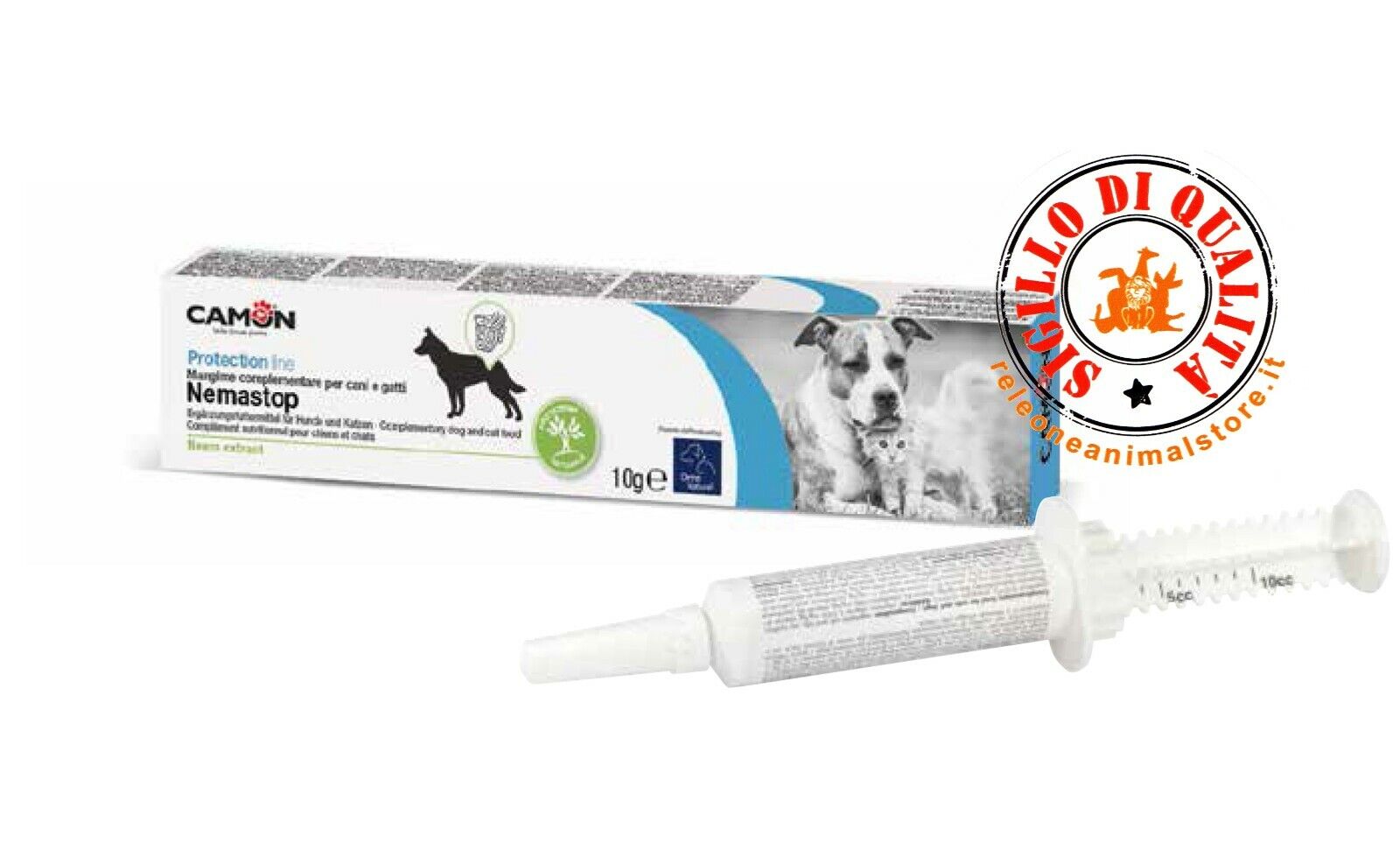 CAMON Nemastop, con estratto di neem contro parassiti intestinali Vermifugo