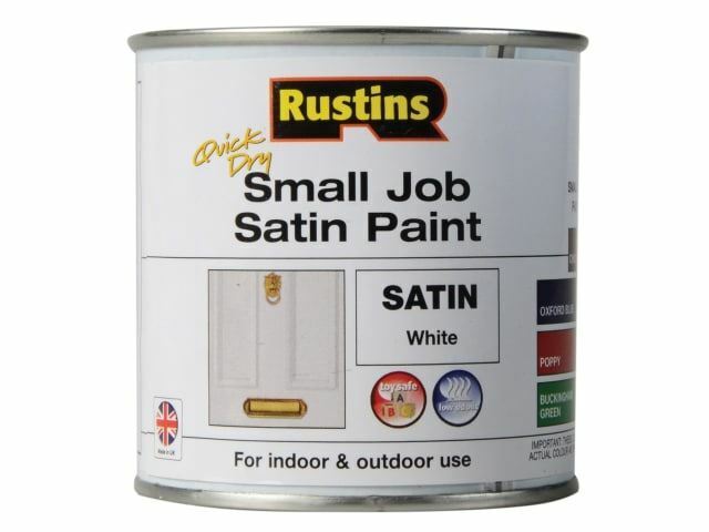Rustins - Quick Dry Small Job Satin Paint Bianco 250ml