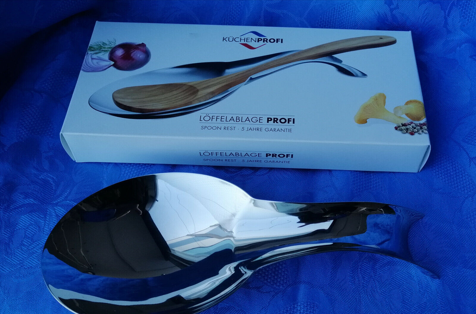 POGGIAMESTOLO INOX LARGE PORTA CUCCHIAIO CUCINA KUCHENPROFI SPOON REST