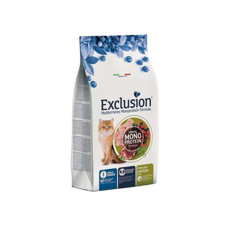 Exclusion mediterraneo cat sterilized pollo 1,5kg