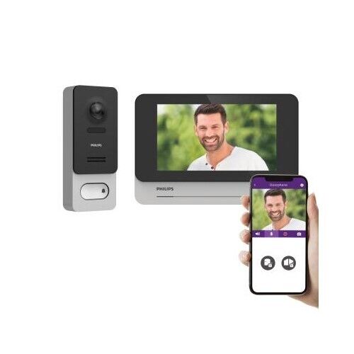 VIDEOCITOFONO MONOFAMIGLIARE SENZA FILI MONITOR 7" PHILIPS WELCOME EYE WIRELESS