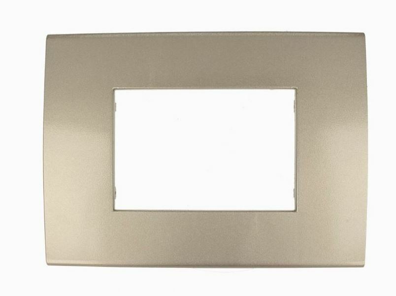 Placca Confort 506 7M Moduli Bronzo Compatibile Vimar Arke