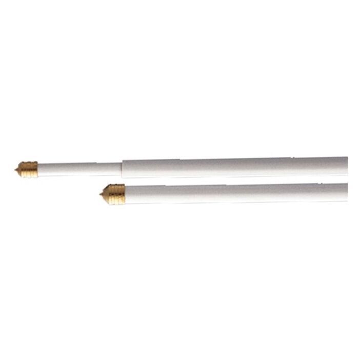 Bris Bris a Molla Punta Ottone in acciaio Plasticato Bianco 60cm conf. 50 Coppie
