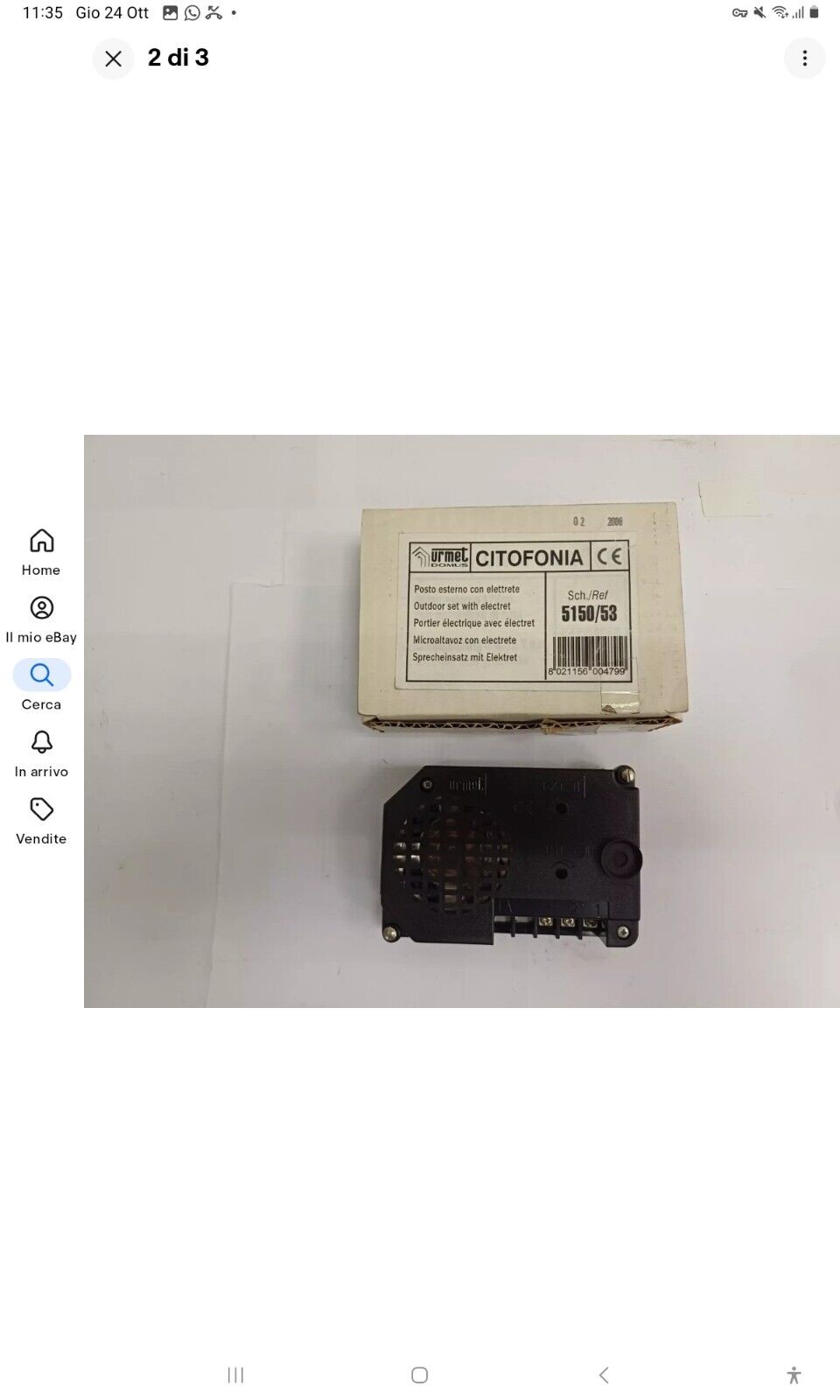 Urmet 5150/53 Posto Esterno Amplificato con Microfono a Elettrete