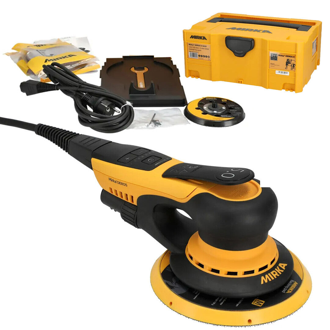 Mirka Levigatrice rotorbitale 125 150 mm 400 w Bluetooth Cassetta Deros II 5650