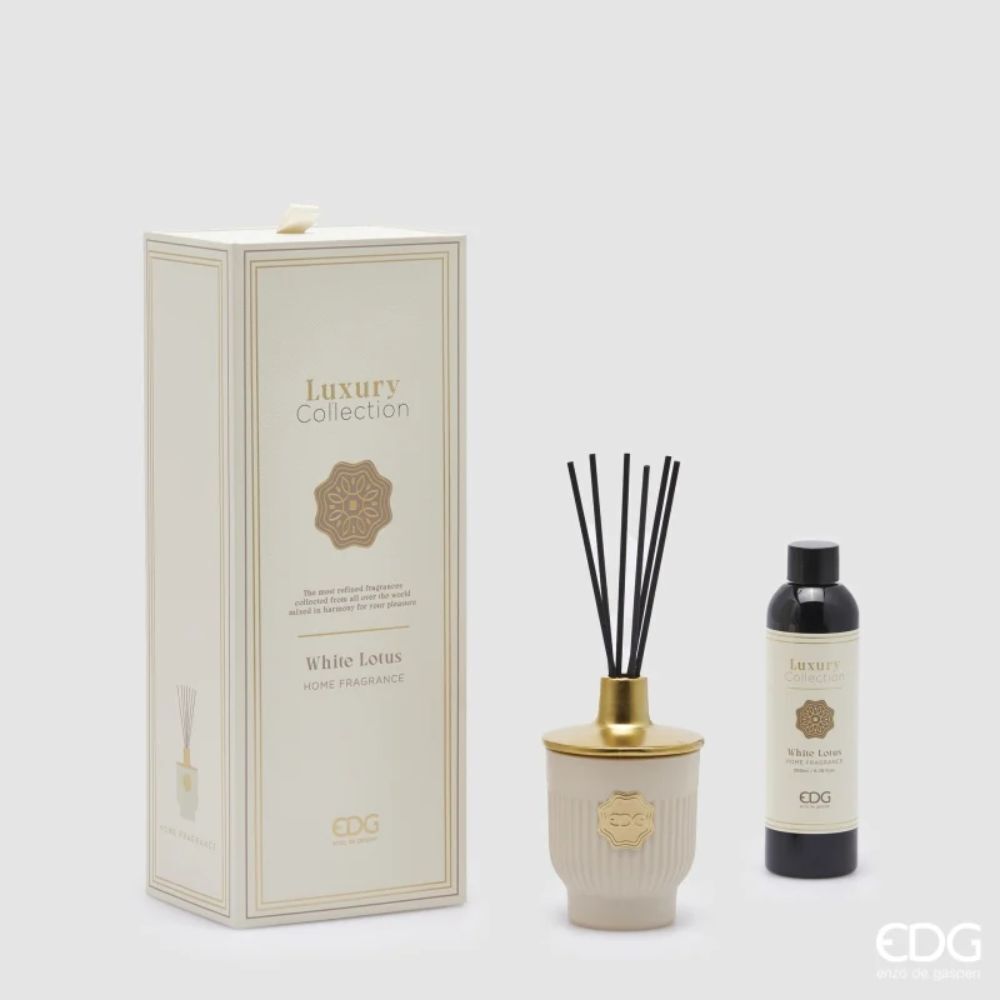 EDG Luxury Collection profumatore d?ambienti con bastoncini 200ml - White Lotus