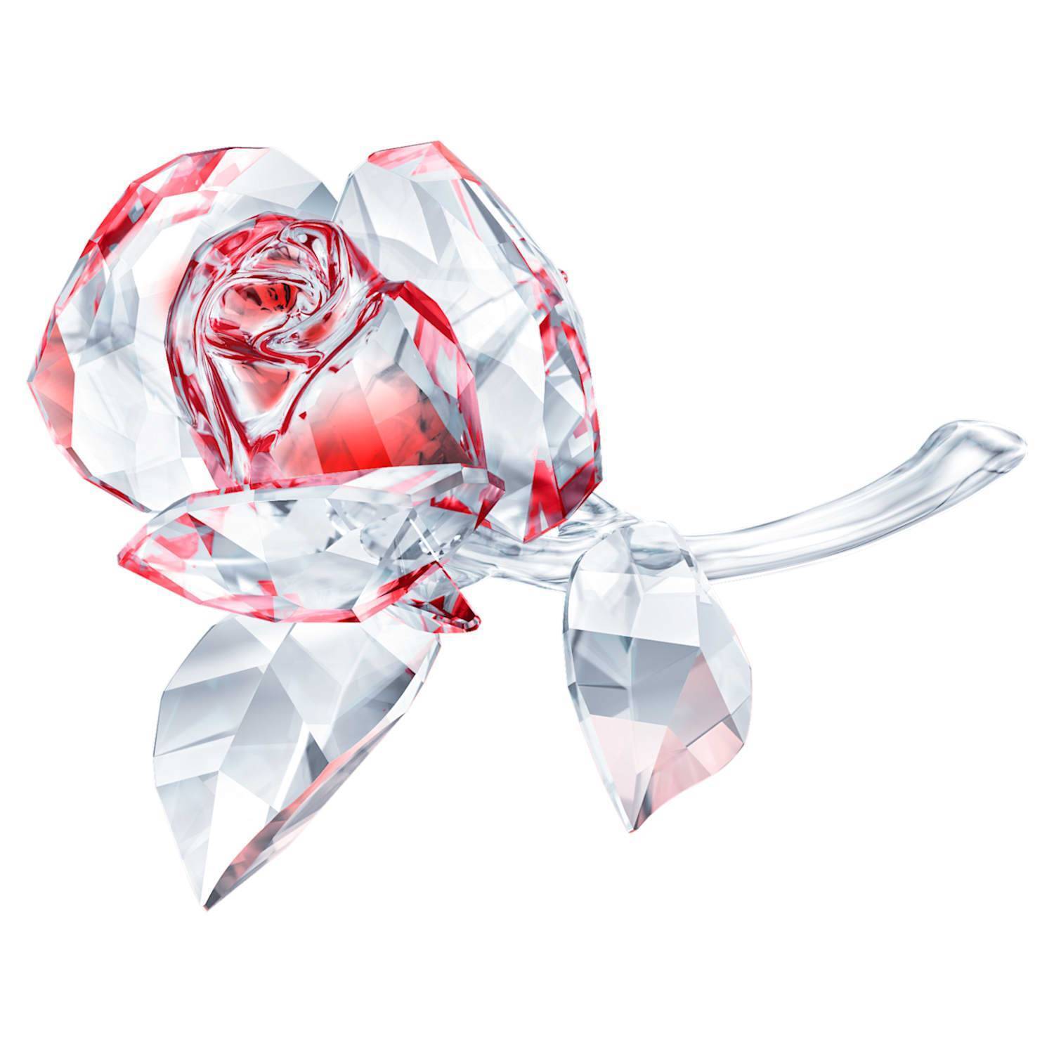 Cristallo Swarovski Bocciolo di Rosa Rosso 5428561 Pianta Blossom Rose red