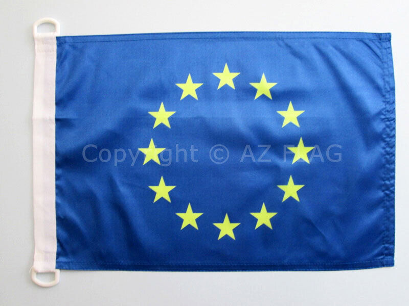 BANDIERA NAVALE EUROPA 45x30cm - BANDIERA MARITIMA UNIONE EUROPEA – UE 30 x 45 c