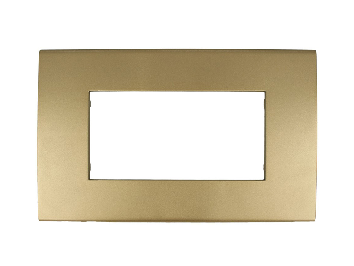 Placca Confort 504 4M Oro SatinatoCompatibile Vimar Arke SD98004-12