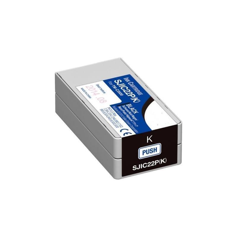 CARTUCCIA SJIC22PK NERA C33S020601 INK PIGMENTATO COMPATIBILE PER EPSON COLORWOR