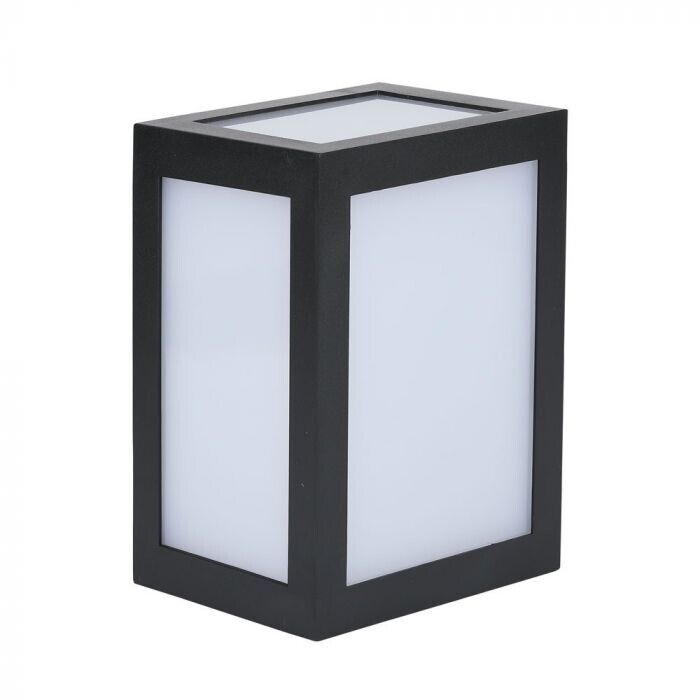 V-TAC VT-822 Lampada applique a lanterna LED 12W wall light cube nero bianco cal