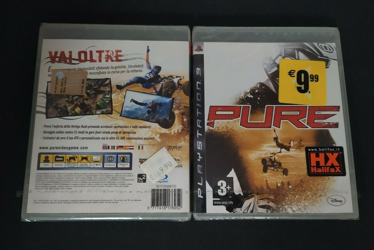 PURE PS3 HALIFAX DISNEY PLAYSTATION 3 NUOVO E SIGILLATO