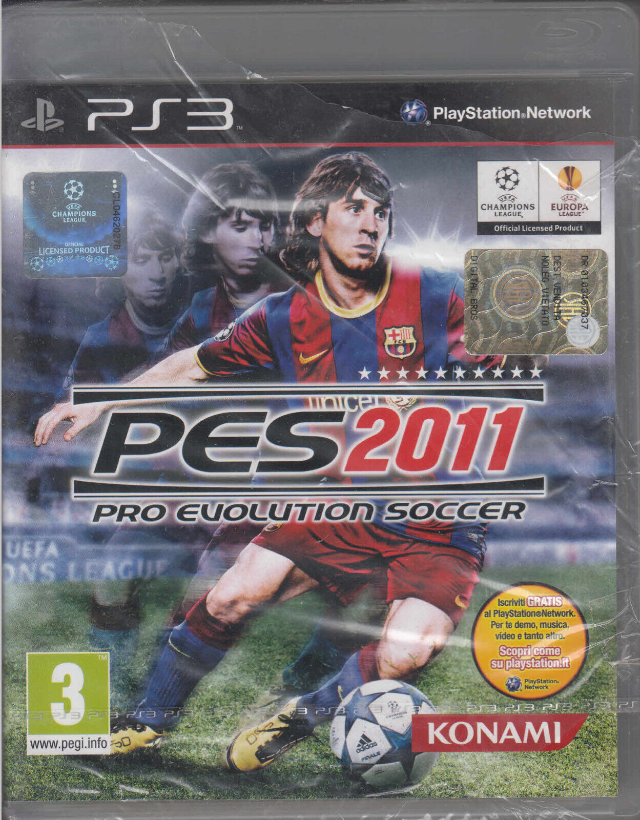 PS3 - PES PRO EVOLUTION SOCCER 2011 - Versione ITA PAL Sigillato
