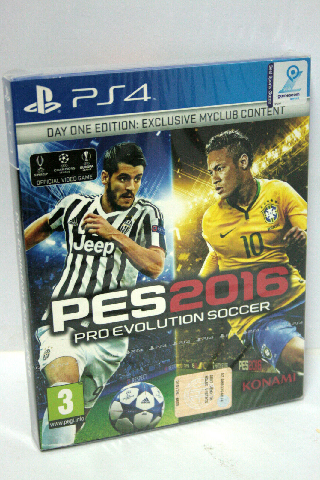 PES 2016 PRO EVOLUTION SOCCER DAY ONE EDITION GIOCO PS4 NEW FACTORY MG1 64658