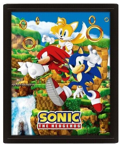 Quadretto Poster - Sonic The Hedgehog 3d Lenticular