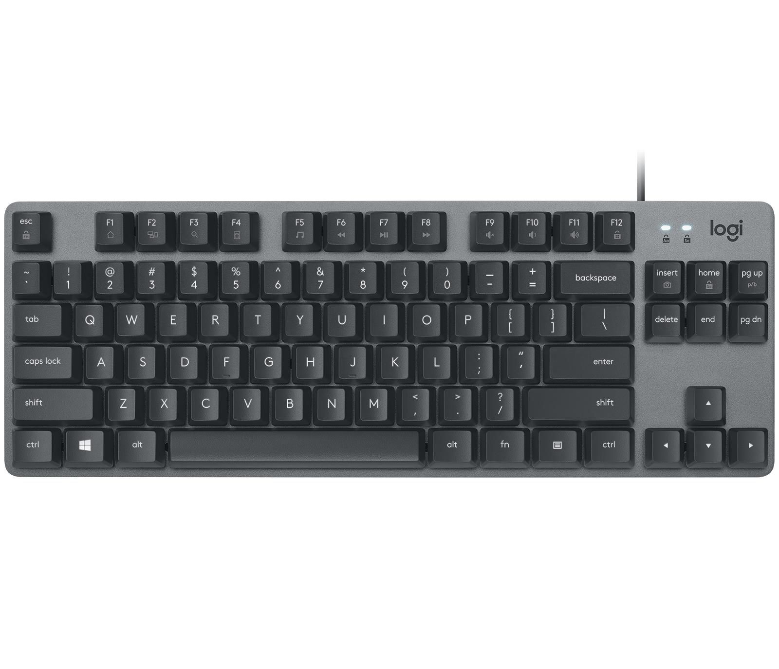 Logitech K835 TKL Mechanical Keyboard Tastiera USB Tedesco Grafite Grigio 920-01