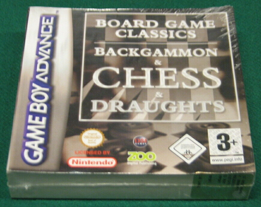 BOARD GAME CLASSICS BACKGAMMON & CHESS Game Boy Advance Ediz. italiana sigillato