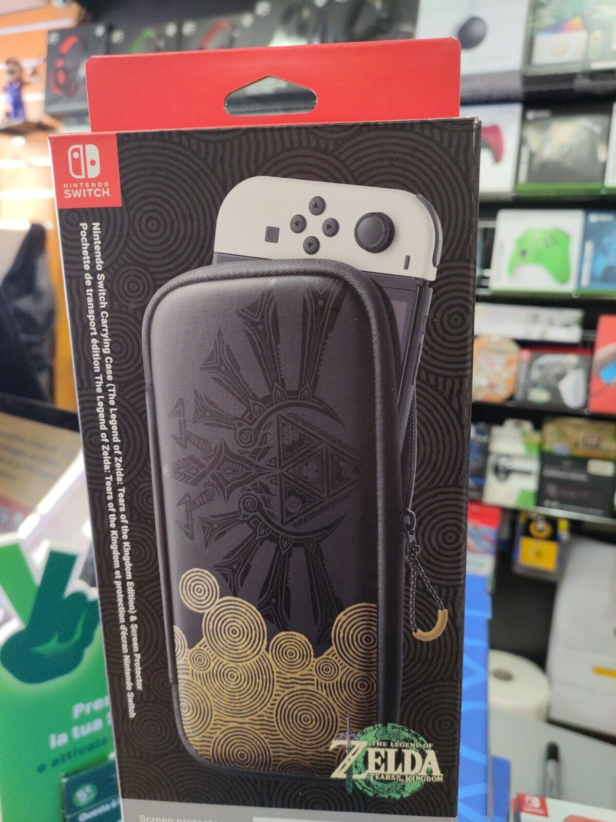 CUSTODIA NINTENDO SWITCH OLED ZELDA TEARS OF THE KINGDOM SPECIAL  + PELLICOLA