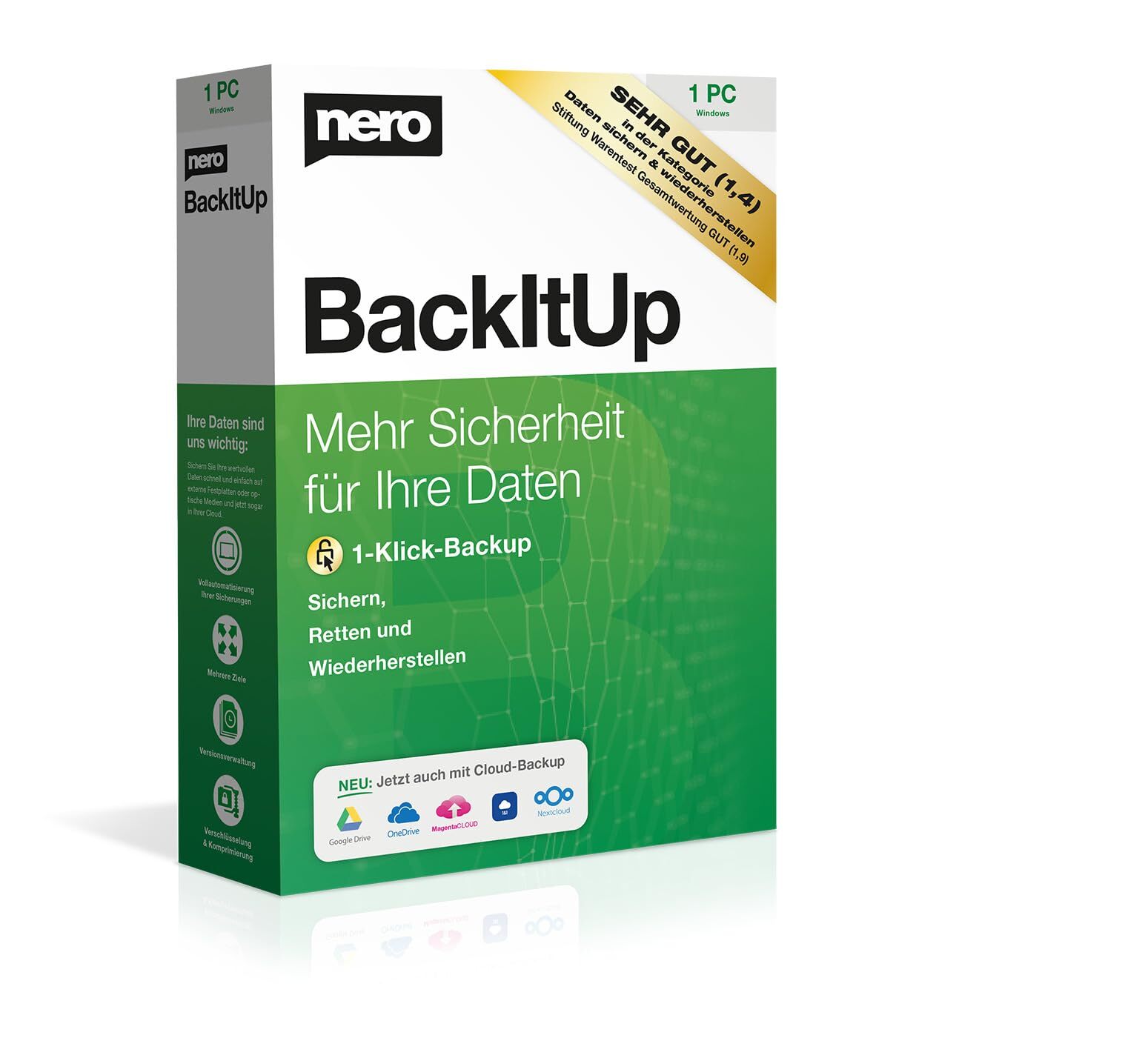 Nero BackItUp - Box mit Downloadlink   Datensicherung, Backup, Datenrettung (PC)