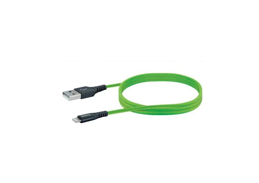 SCHWAIGER USB Cable 2.0 Male A-> Apple Lightning 1.20 m Green