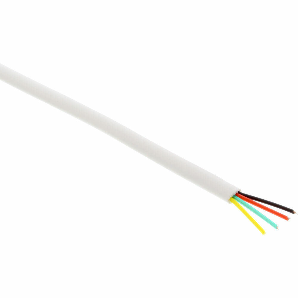 INL InLine® Cavo Modulare 4 fili Piatto, 100m, bianco, Telefonico, Isdn