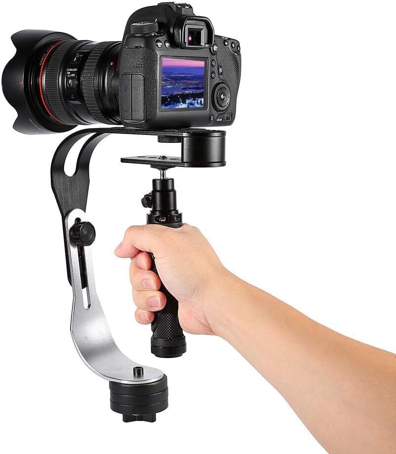 palmare video stabilizzatore fotocamera titolare maniglia stabilizzatore (t4n)