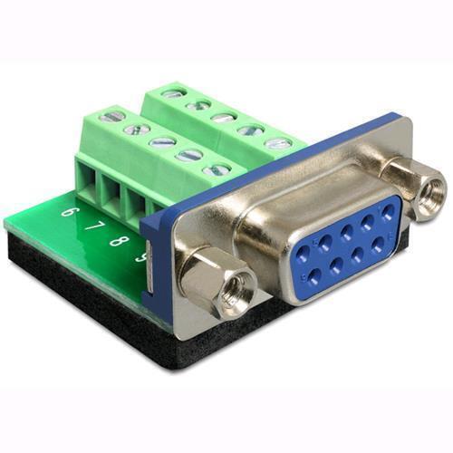 Delock Adattatore DB9 pin Femmina Terminal Block 10 pin