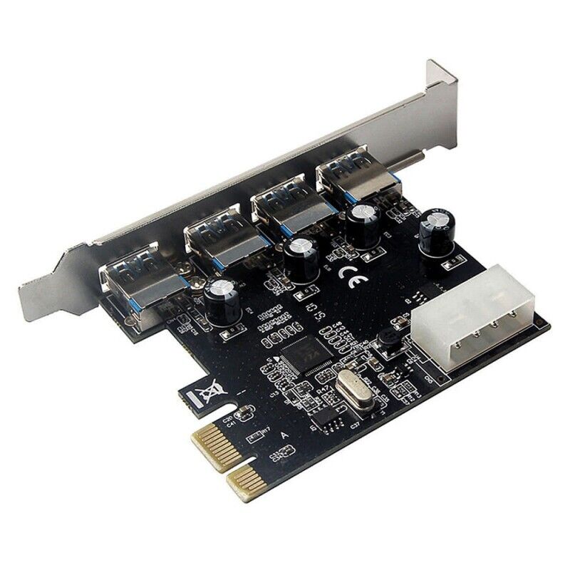Pci-e Pcie To 4 Ports Usb 3.0 Hub Pci-express Card Expansion Card Adapter_