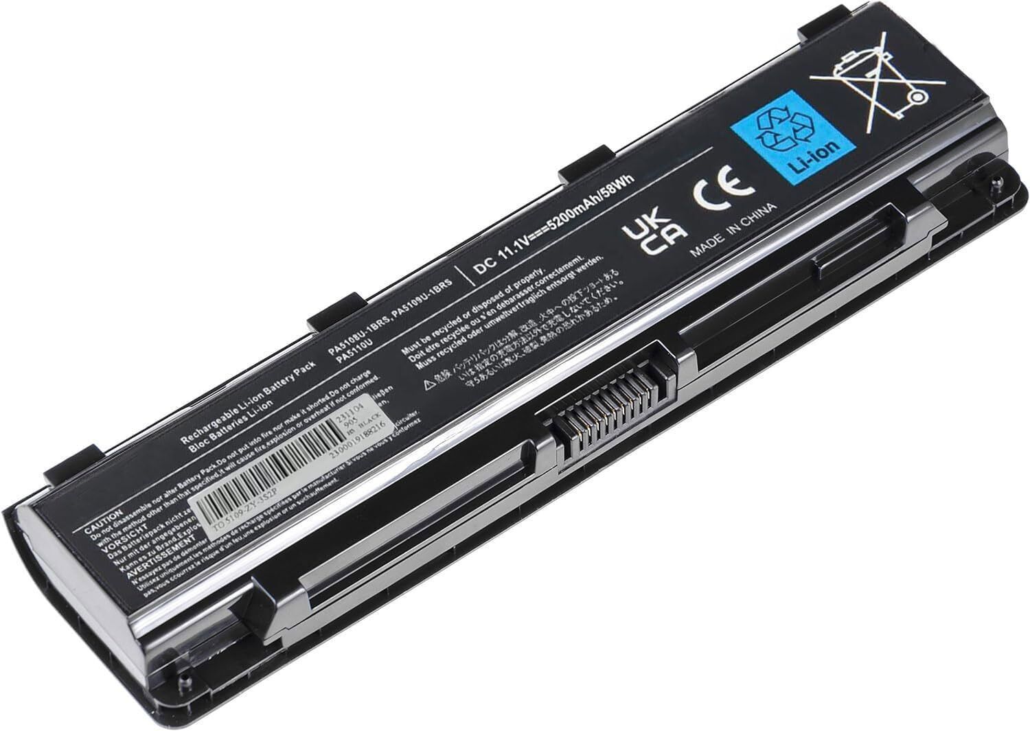 Batteria per laptop Toshiba PA5109U-1BRS PABAS272 per Toshiba Satellite (Z9w)