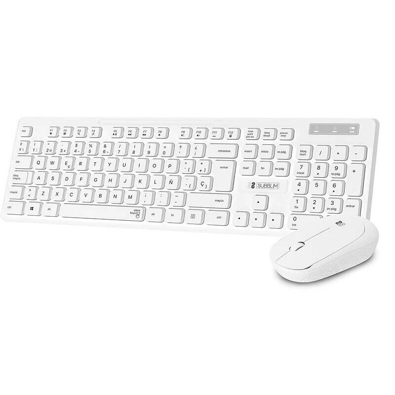 Subblim Combo Business Slim - Teclado y ratón inalámbricos - Ergonomía y silenci