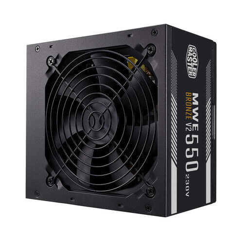 COOLER MASTER ALIMENTATORE MWE 550W V2 230V 80PLUS BRONZE ATX 120MM FAN ACTIVE,