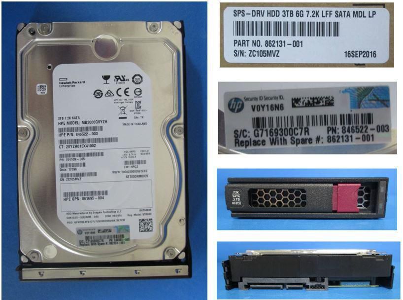 DRV HDD 3TB 6G 7.2K LFF SATA
