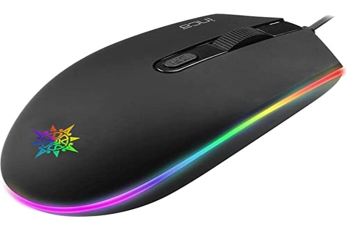 Inca IMG-GT13 PRO Optical Gaming Mouse 1200 DPI RGB Logo Effect