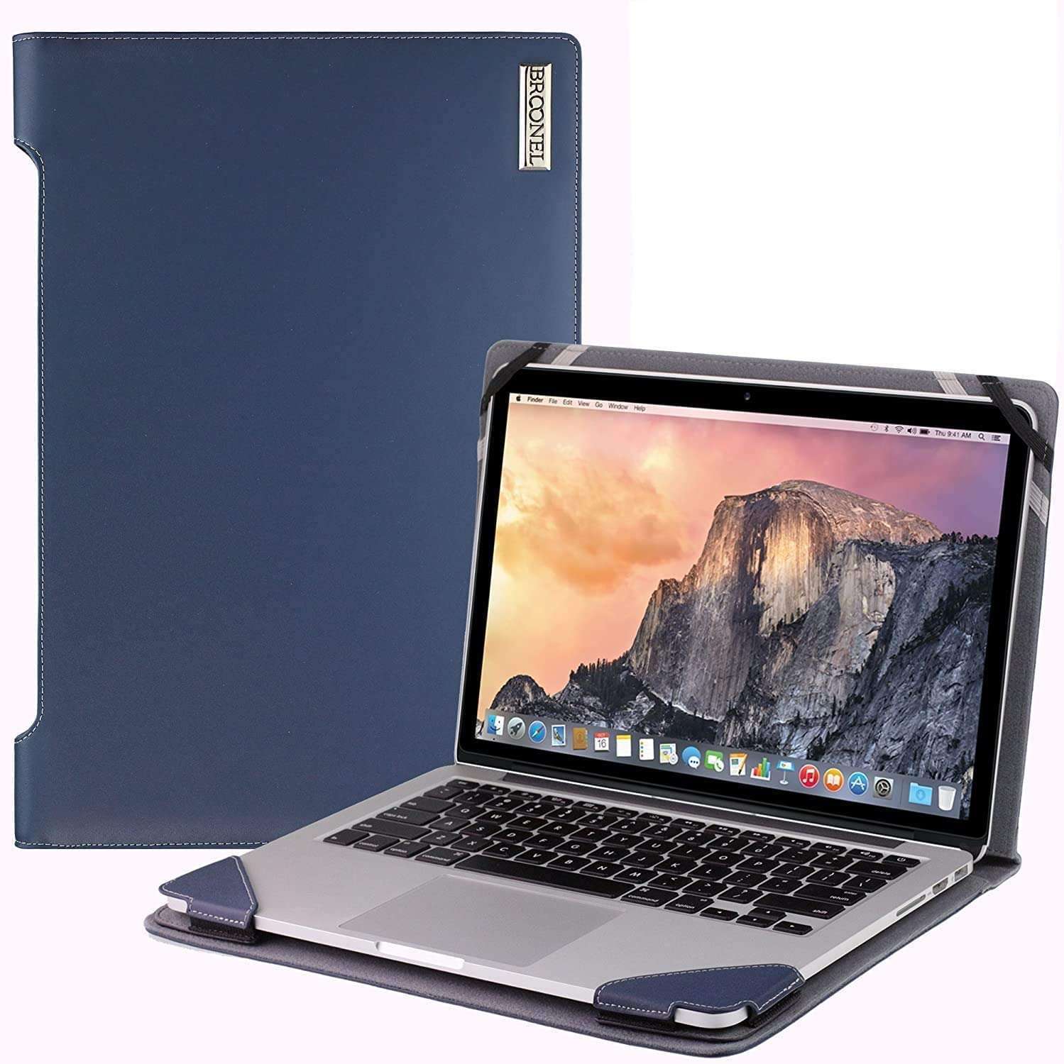 Broonel Blue Leather Laptop Case For HP Pavilion SE 14-ep0520sa 14" Laptop