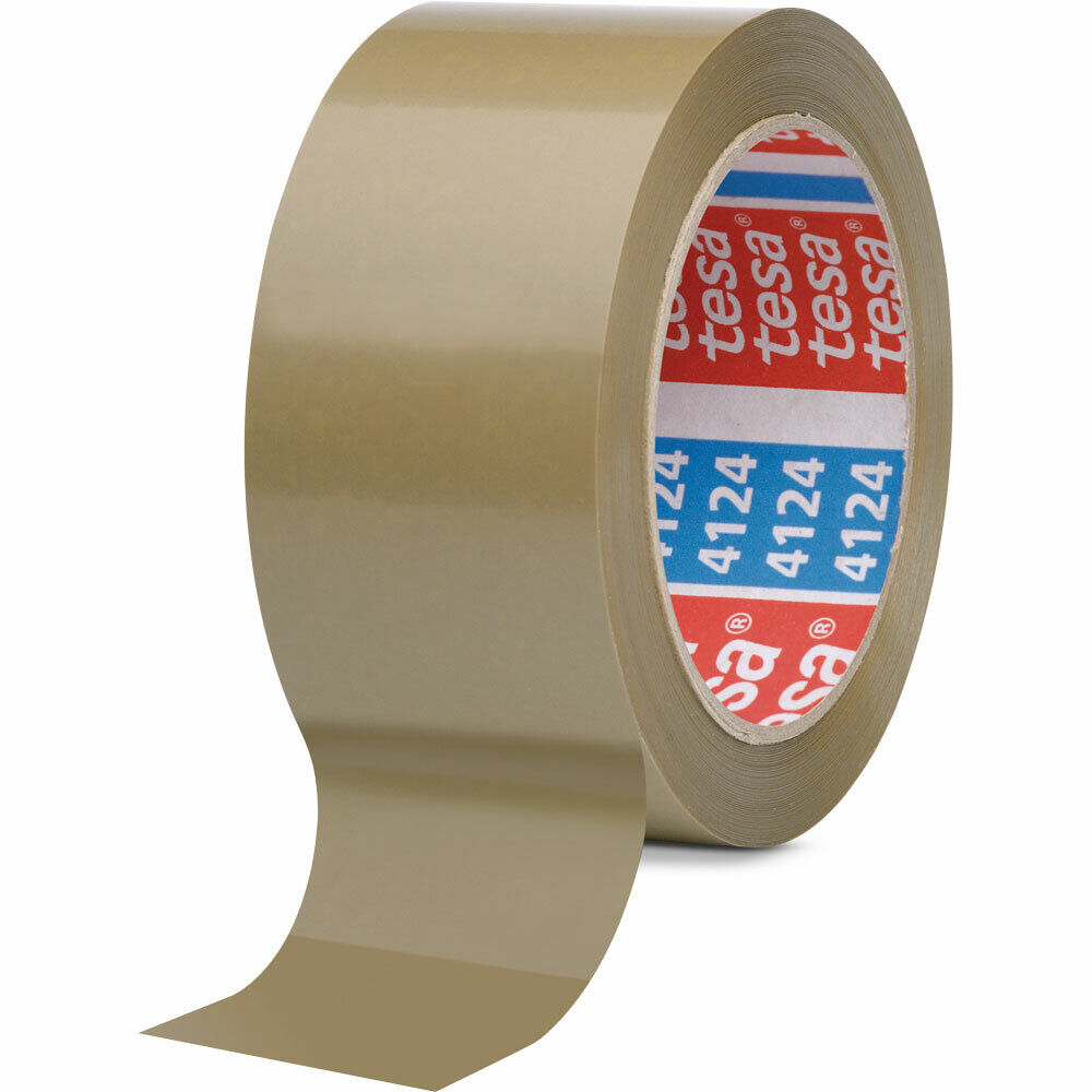 INL tesa® 4120, PVC, Nastro da imballaggio in PVC, 66m x 50mm, marrone