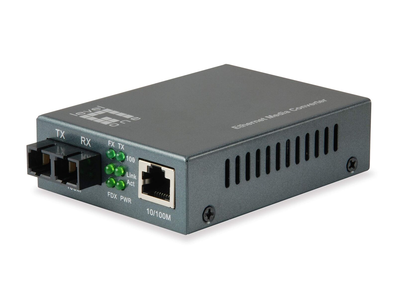LevelOne Media Converter FVT-1101 RJ45>SC MM 2km Multi-mode fibreglass 2 km