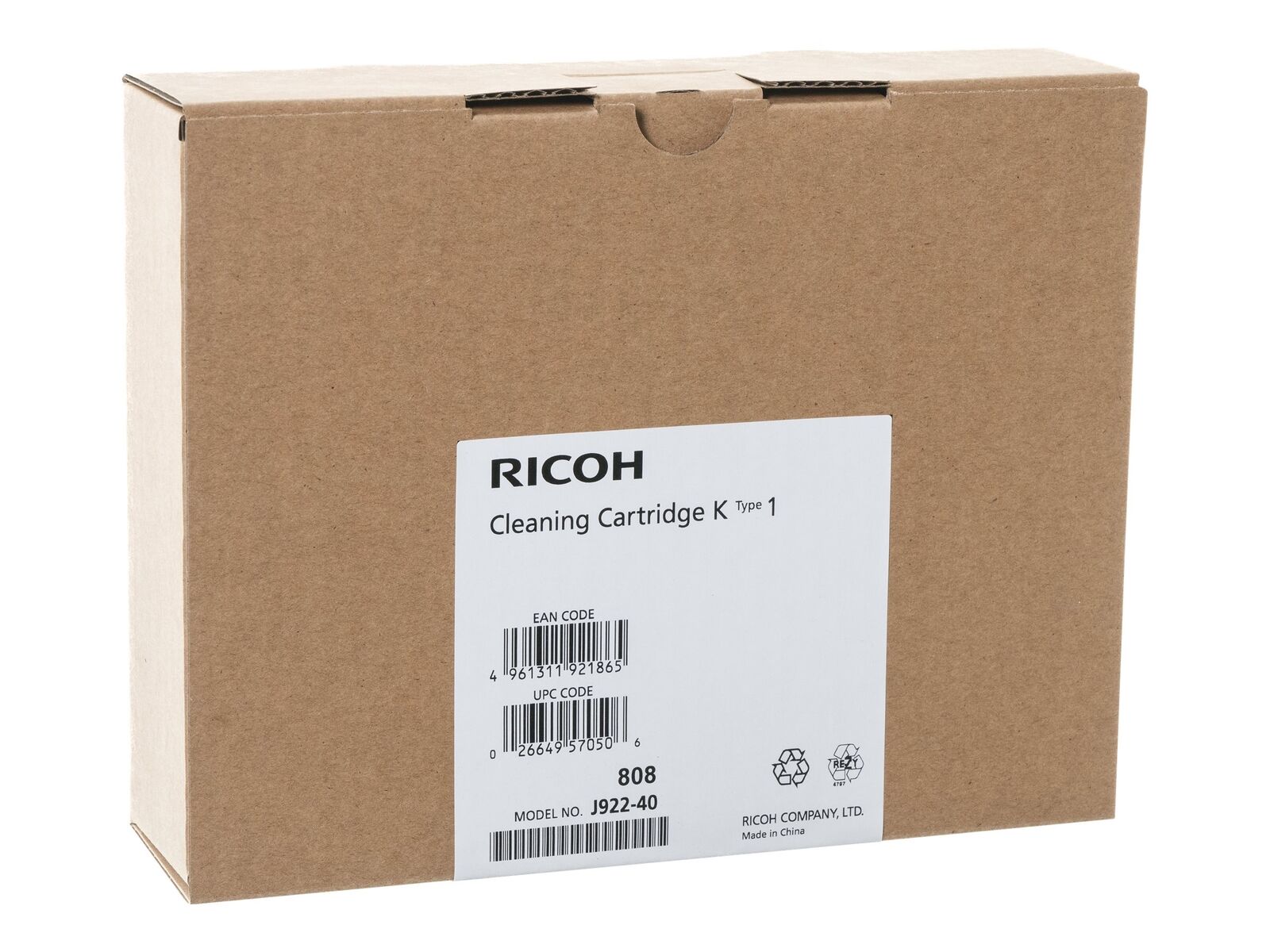 Ricoh Black cleaning cartridge for Ricoh Ri 100 for Ricoh Ri 100 Ink 257050