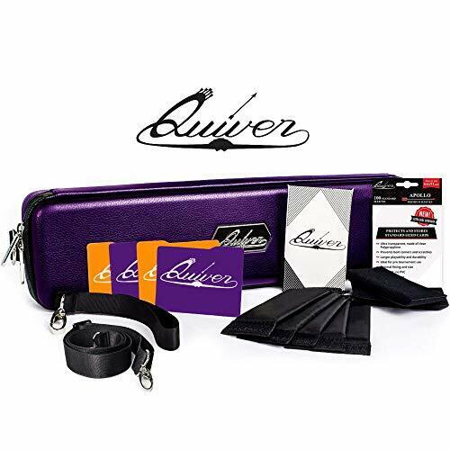 Quiver Time Quiver Valigetta Viola di Pelle PU per Giochi di Carte con (D7Y)