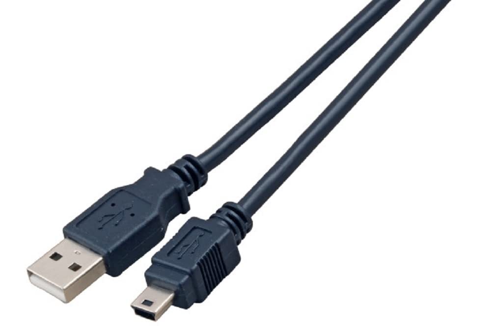 EFB USB 2.0 Connection Cable Male Type A to Mini Male Type B Classic 3.0 m Black