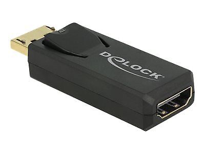 Delock Adapter DisplayPort male to HDMI female black black Adapter 65573