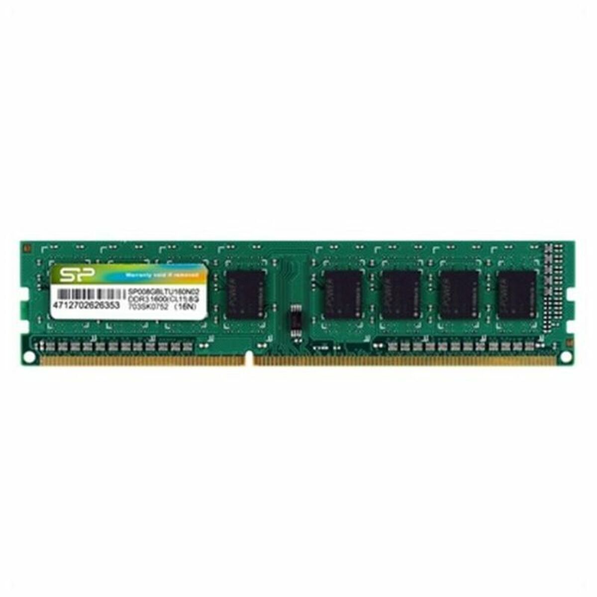Memoria RAM Silicon Power SP008GBLTU160N02 DDR3 240-pin DIMM 8 GB 1600 Mhz 8 GB