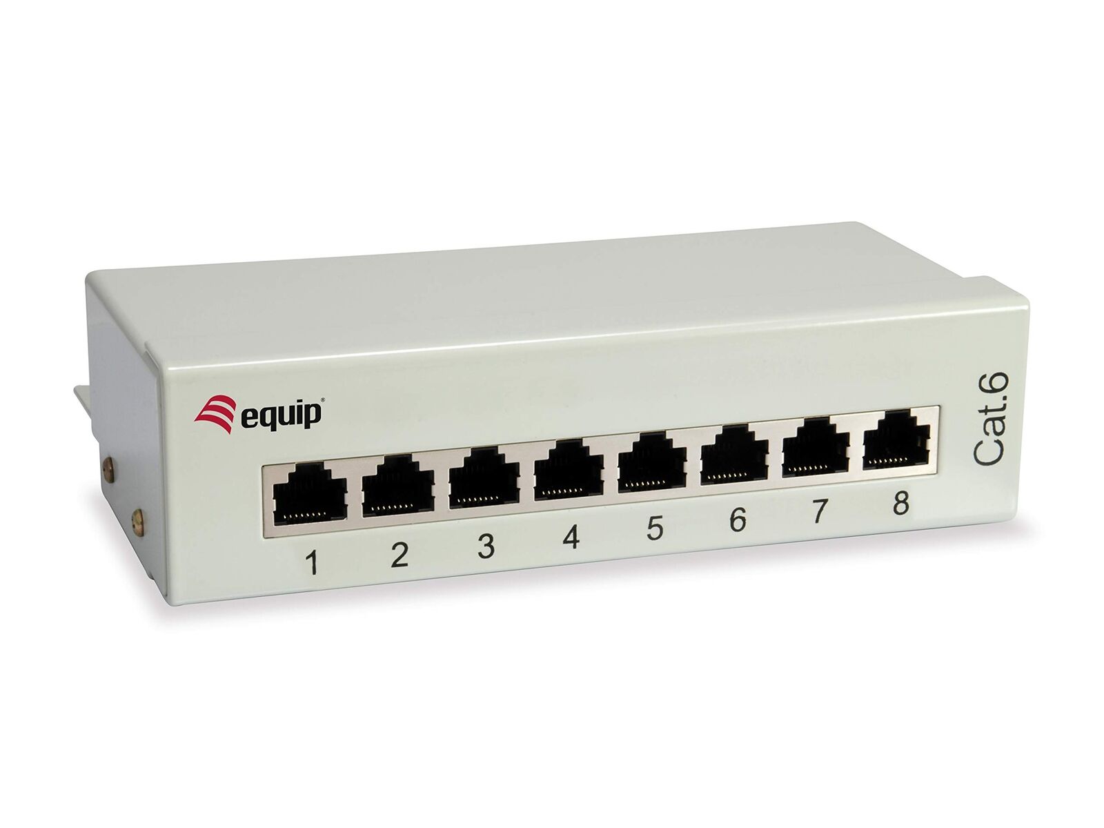 Equip Patch Panel 8x RJ45 Cat6 10 Inch Table Housing