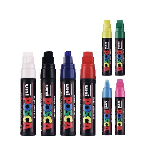 Marcatore a Tempera Uni Posca PC17K Uni-Ball - Punta Scalpello - 15 mm - M-PC17K
