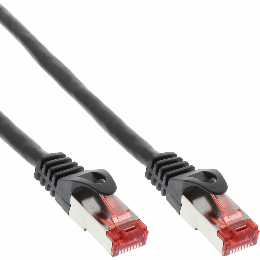INL InLine® Cavo Rete Lan Incrociato, S/FTP, Cat.6, nero, 3m, Patch Ethernet Cr