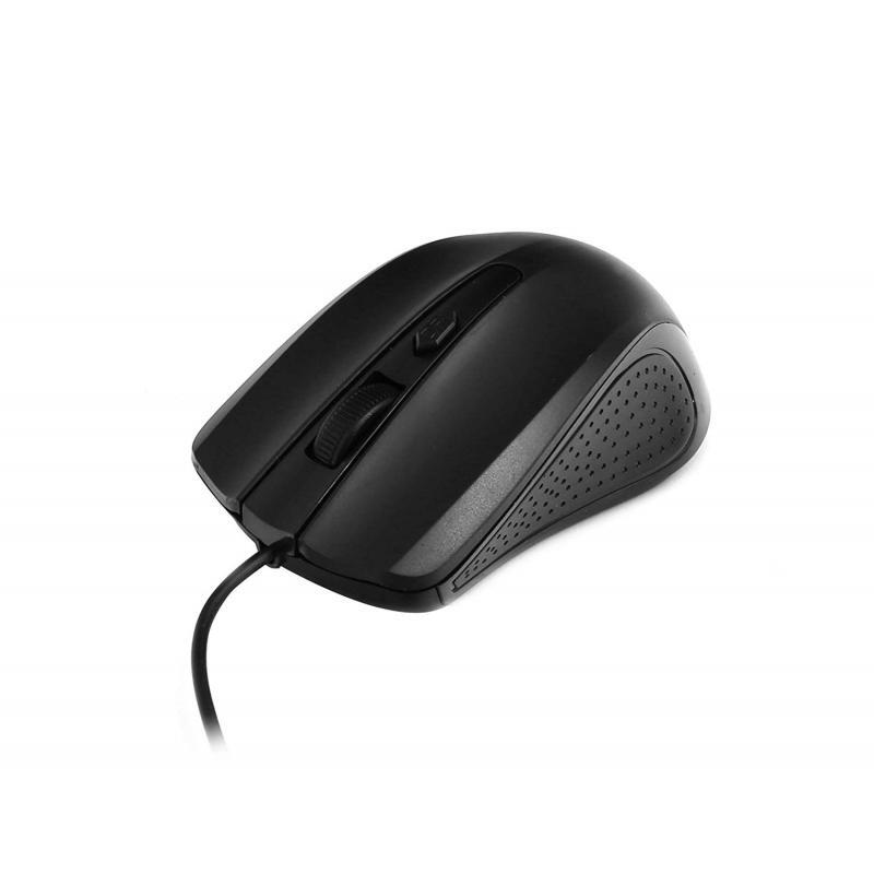MOUSE OMEGA OTTICO NERO OM05B CON CAVO USB 125CM - 1000 DPI - 2 TASTI + ROTELLA