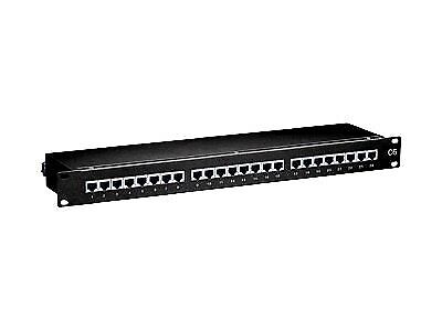 equip Patch panel CAT 6e STP black 1U 19" 24 ports black 1U 19" 24 ports 326424