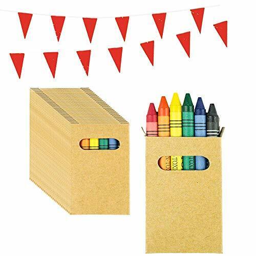 Partituki Gadget Compleanno Bambini 40 Sets di 6 Pastelli a Cera Colorati (L2T)