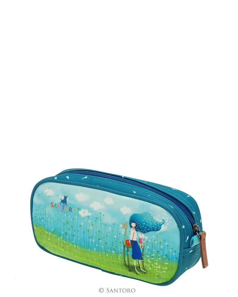 Astuccio bauletto scuola Kori Kumi Beyong the sea. cm 22x11x5. Santoro