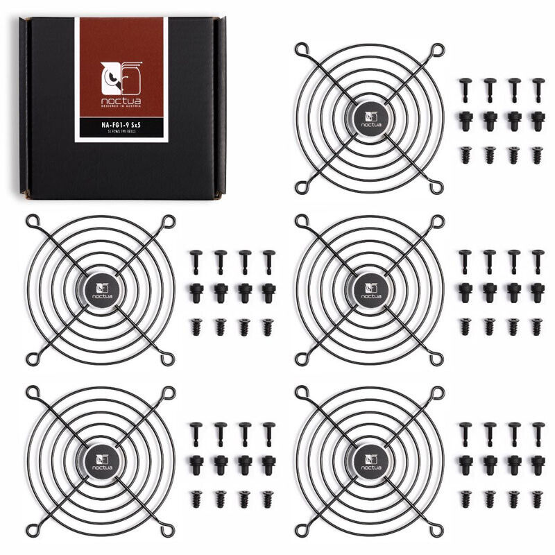 Noctua NA-FG1-9 Sx5 Lüftergitter 92 mm black Fan grill Fan NA-FG1-9 SX5