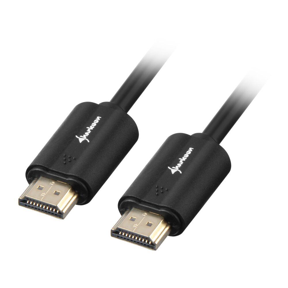 Sharkoon HDMI/HDMI 4 K, 3 m – HDMI Cables (3 M, HDMI, HDMI, MALE, Male, Straight